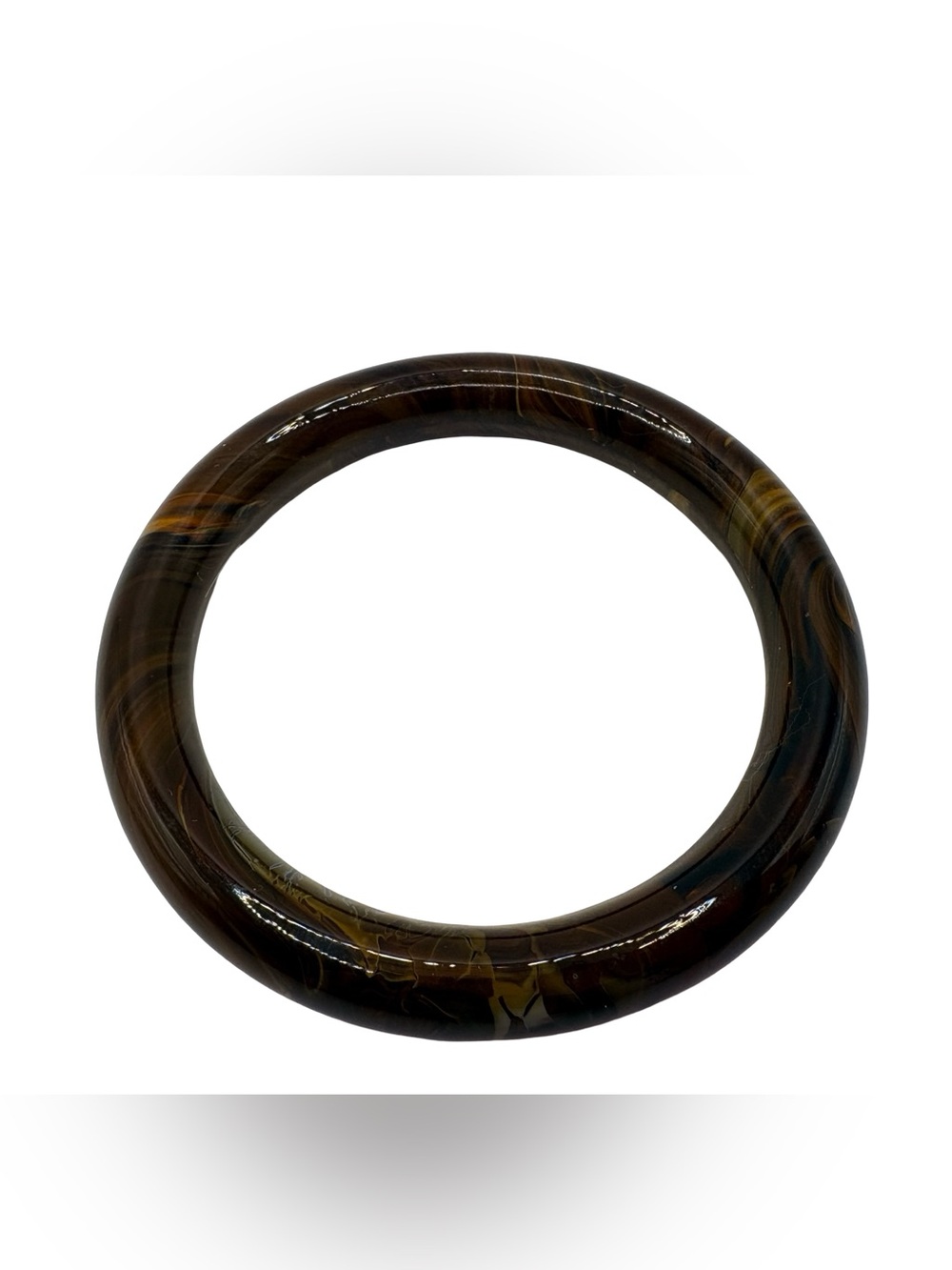 Vintage Tiger’s Eye Look Lucite Bangle Bracelet